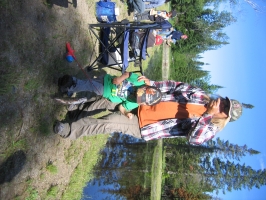 une mamie heureuse ! - Journée de pêche